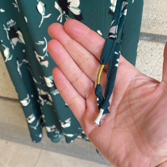 Monk & Lou Green Floral Wrap dress - Picture 5 of 11